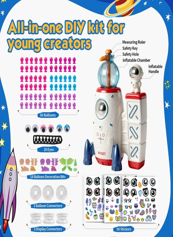 Zlshmoee 195PCS DIY Balloon Craft Kit for Kids - Space Magic Creative Balloon Toy Set with Pump, Stickers & Decorations, Fun Arts and Crafts Activity, Perfect Birthday & Holiday Gift for Boys & Girls - Image 3